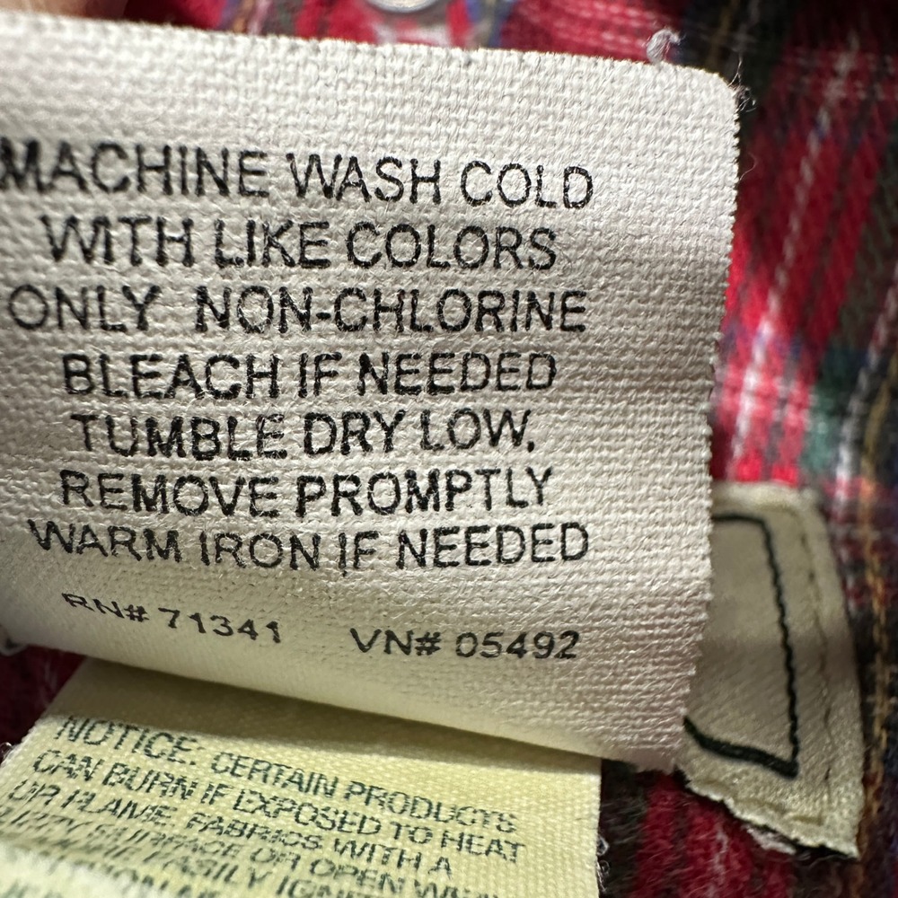 VTG LL Bean‎ Double L Flannel Blanket Lined Jeans Womens 14P Blue Denim Relaxed - Picture 15 of 15